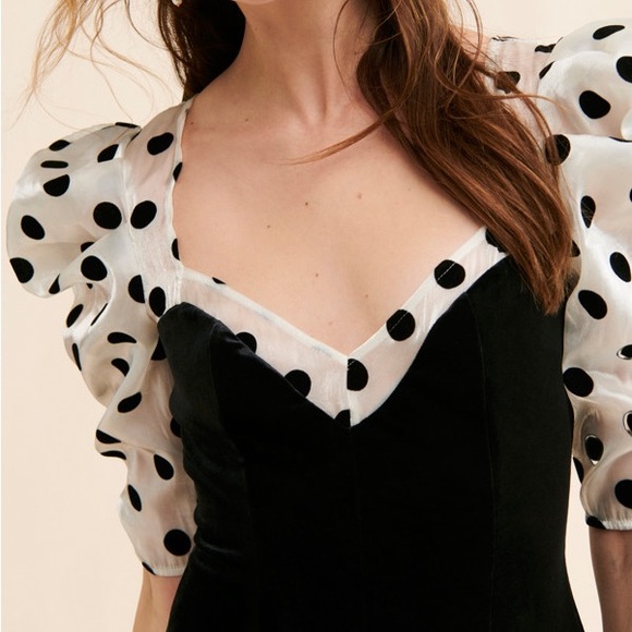 NWT FOR LOVE & LEMONS Dolly Velvet Mini Dress Women’s Size M - Picture 2 of 5